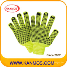 Hi-Vis Flurescent guantes de trabajo de trabajo de seguridad industrial (61010TC)